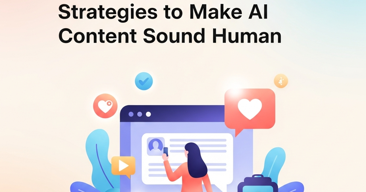 Featured illustration for: Humanizing AI Content: Strategies to Make AI Content Sound Human